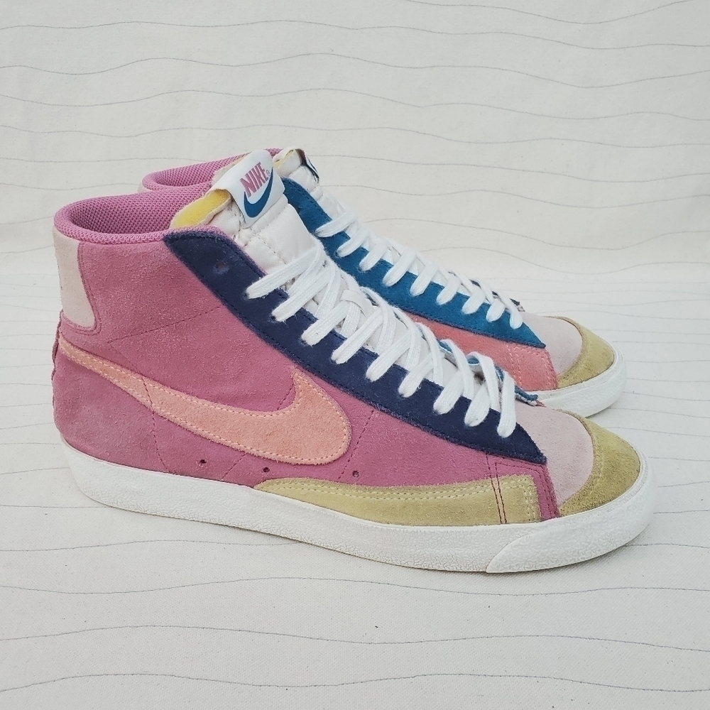 Nike Mens Blazer Mid '77 Desert Berry Suede Shoes Sneakers DC9179-664 Size 8.5